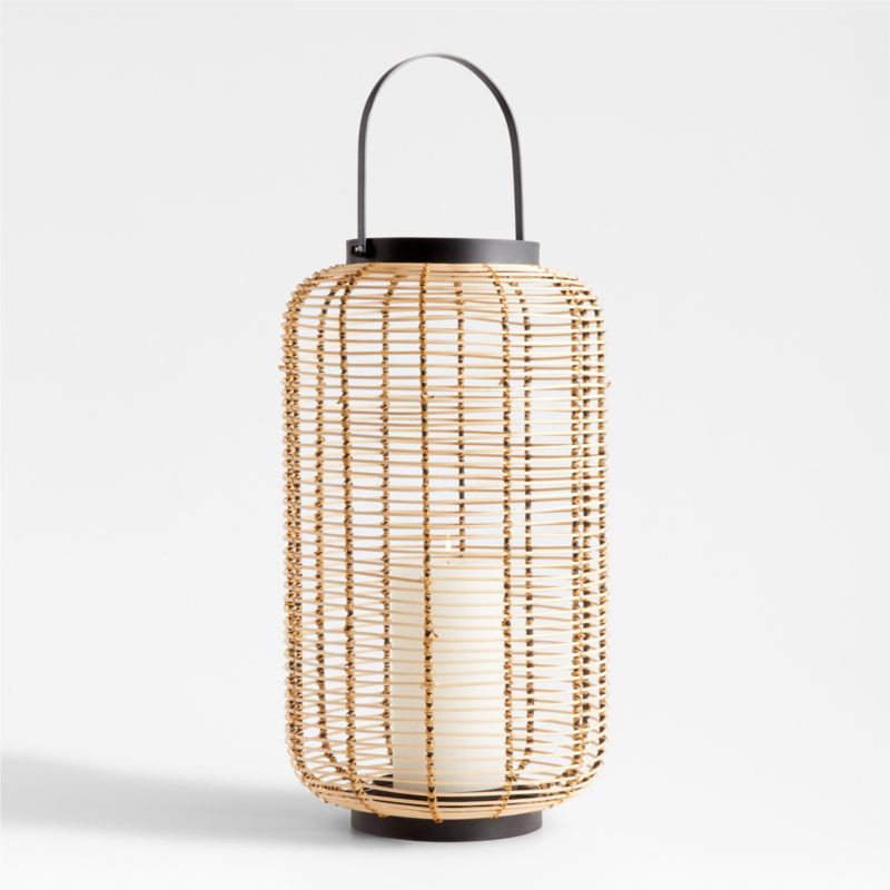 Brigton Rattan Outdoor Lantern 23"