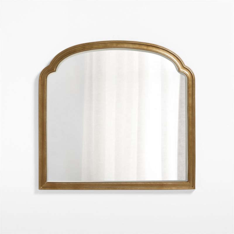 Brookhaven Brass Metal Vanity Wall Mirror 23.9