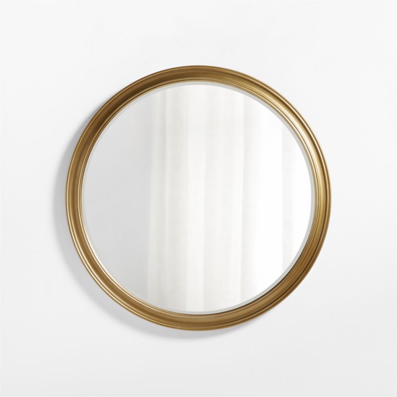 Brookhaven Brass Metal Round Wall Mirror 40"