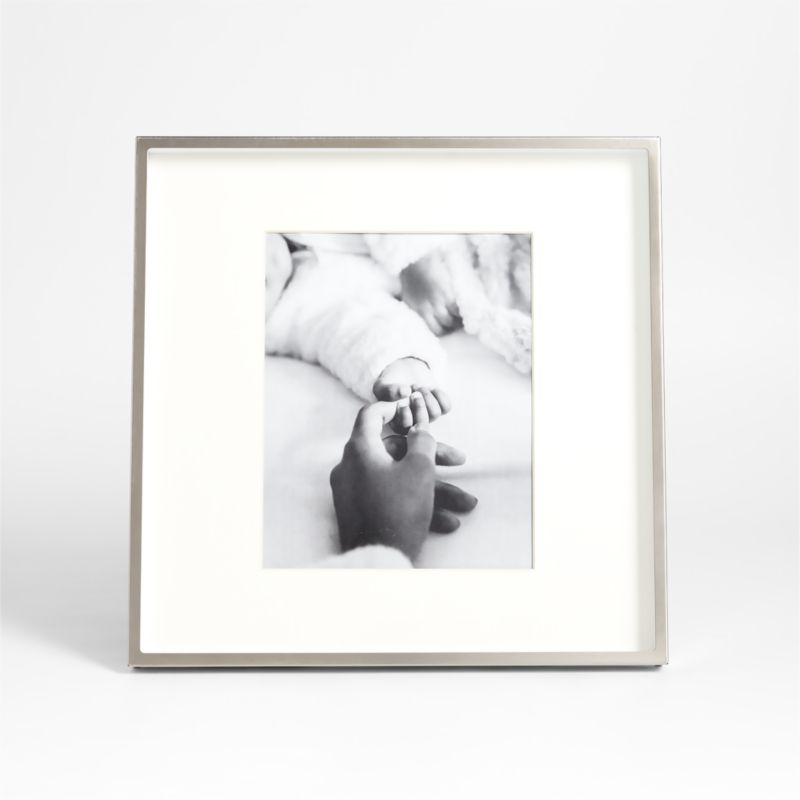 Brushed Silver 8x10 Picture Frame