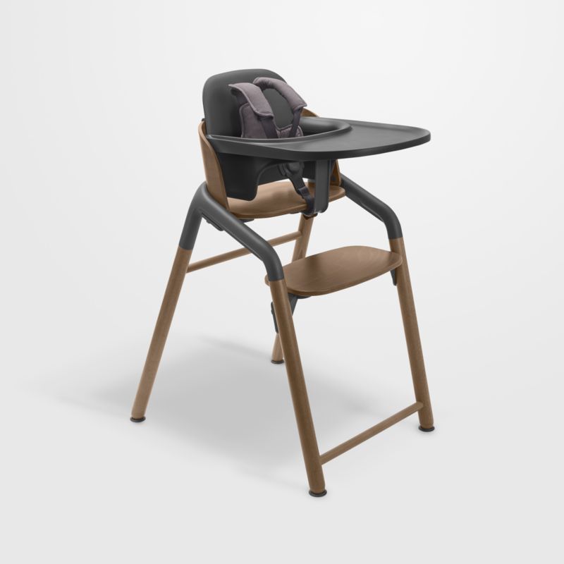 Bugaboo Giraffe Grey and Warm Wood Baby High Chair Complete
