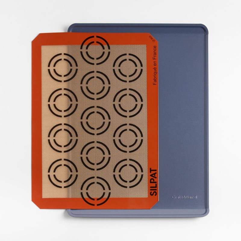 Crate & Barrel Silpat Cookie Sheet and Baking Mat Set