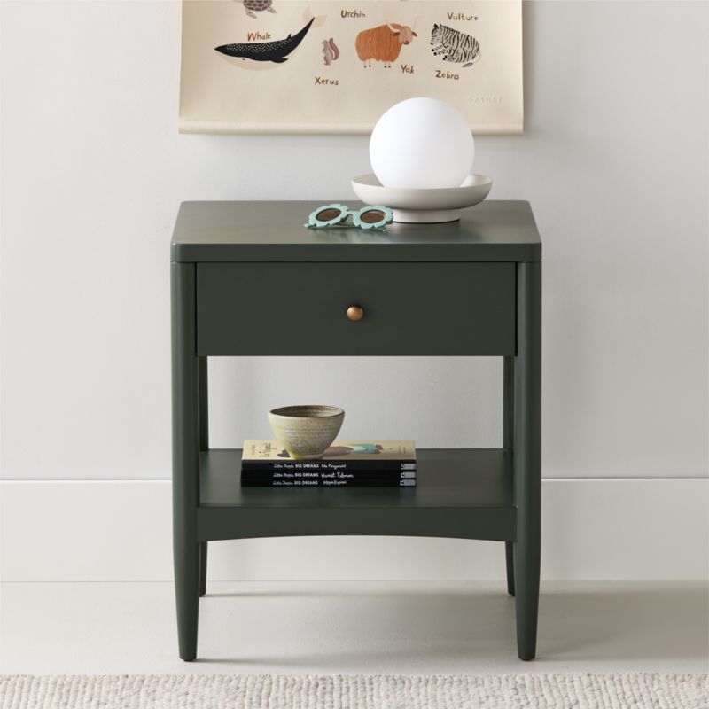 Thurloe Oak Wood Kids Nightstand by Jake Arnold