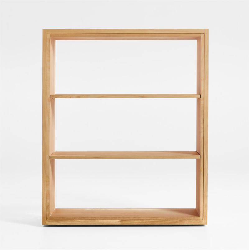 Calypso 36" Natural Wood Open Modular Bookshelf Hutch