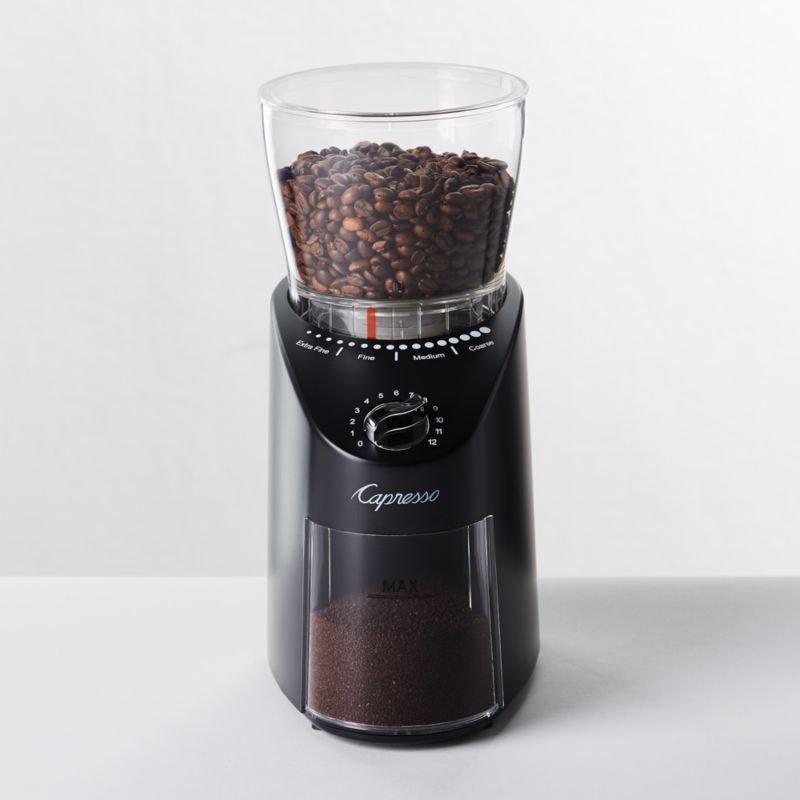 Capresso ® Infinity Plus Black Conical Burr Grinder