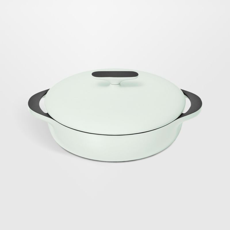 Caraway ® Light Mist 3.5-Qt. Enameled Cast Iron Braiser with Domed Lid