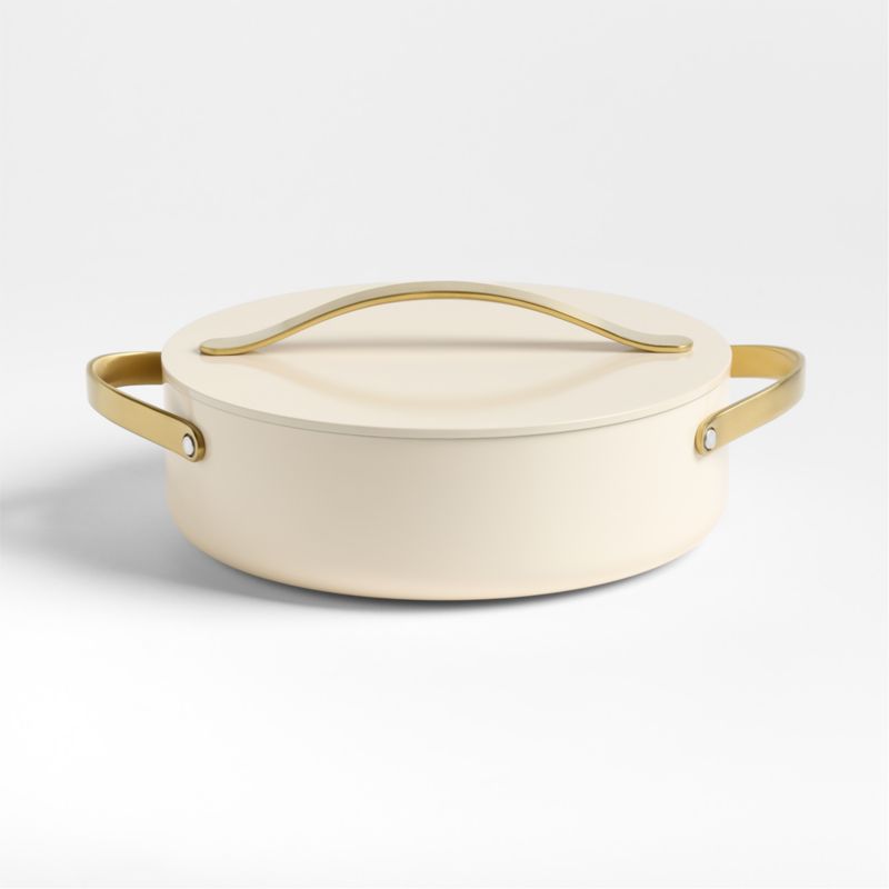 Caraway ® Cookware Plus Cream and Gold Stock Rondeau Pan