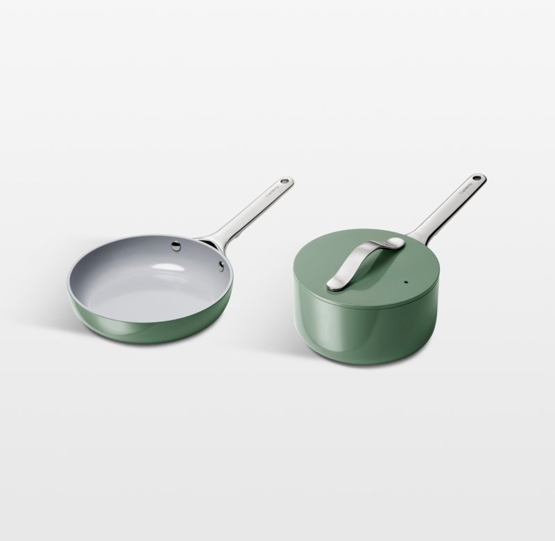 Caraway ® 4-Piece Sage Mini Cookware Duo
