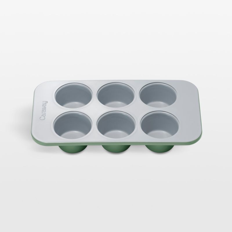 Caraway ® 6-Cup Non-Stick Ceramic Muffin Pan in Sage