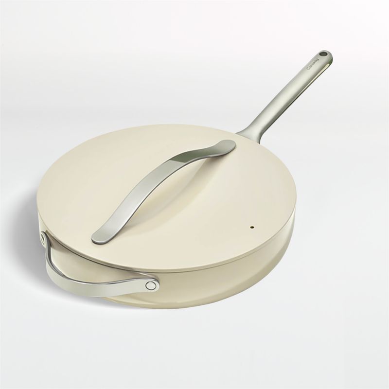 Caraway ® Cream Non-Stick Ceramic Sauté Pan