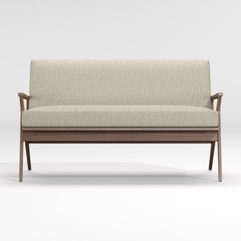 Cavett Wood Frame Loveseat