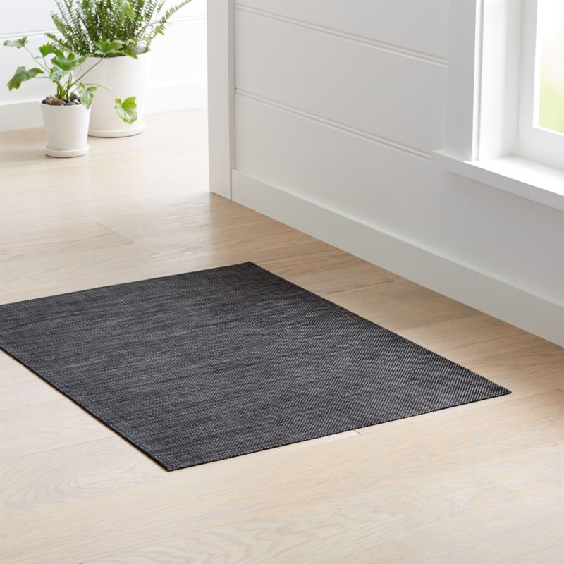 Chilewich Blue Stripe Woven Indoor/Outdoor Floormat 36