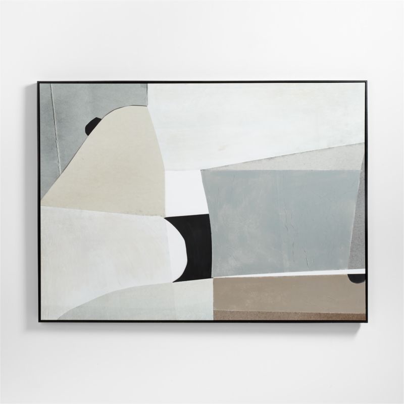 "Composition of Neutrals" Reproduction 75"x55" Framed Wall Art Print