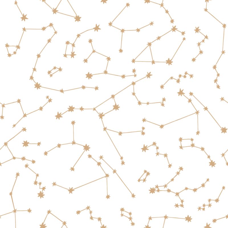 Tempaper Gold Constellations Peel and Stick Wallpaper