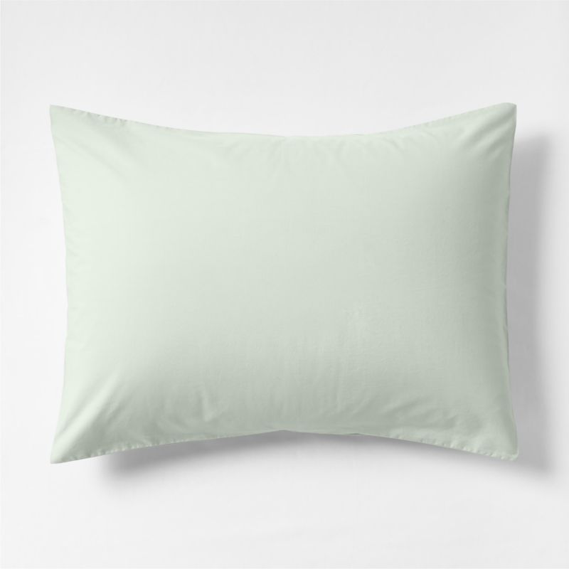Cozy Cloud Muted Teal Washed Organic Cotton Kids Pillow Sham