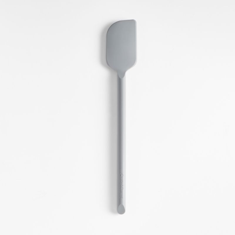 Crate & Barrel Grey Silicone Scraper Spatula