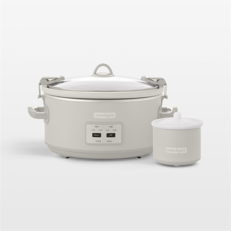 Crock-Pot 7-Qt. Cook & Carry Slow Cooker in Mushroom