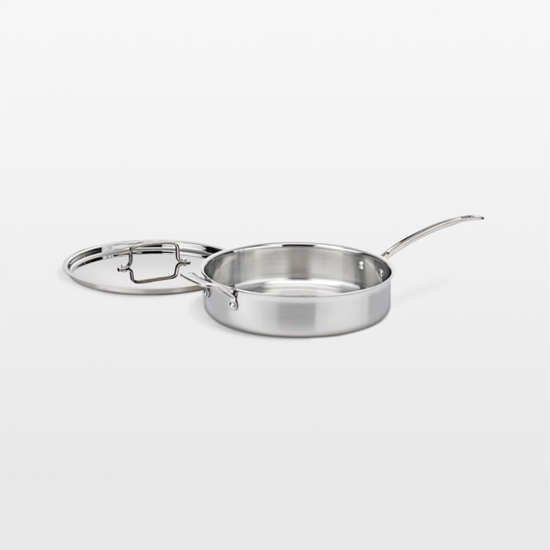 Cuisinart ® Multi-Clad Pro Tri-Ply Stainless Steel 5.5-Qt. Saute Pan with Helper Handle and Lid