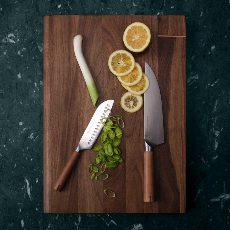 Timbre Walnut Cutting Board with Beech Wood Inlay by Daniel Humm