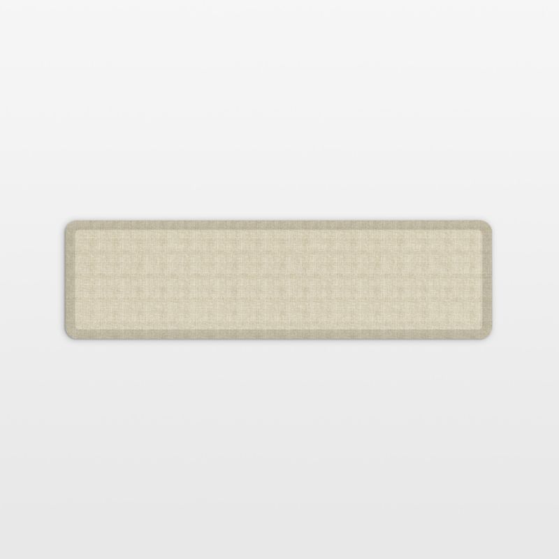 Crate & Barrel GelPro Comfort Natural Flax Kitchen Mat 20"x48"