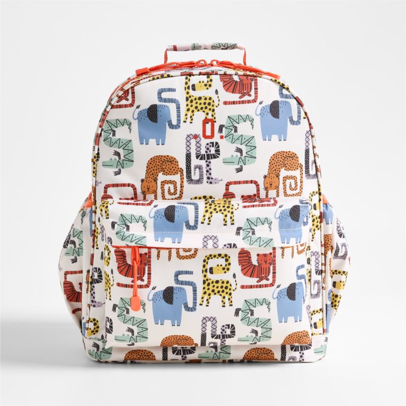 Dreamer Geo Jungle Large Kids Backpack with Side Pockets