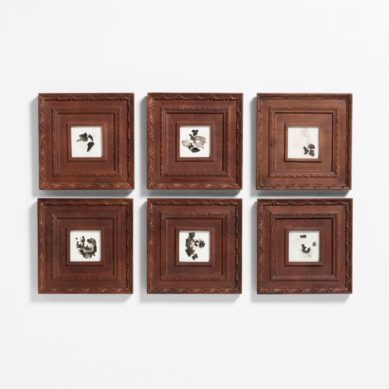 Edinburgh Walnut Gallery Wall Frames Set of 6