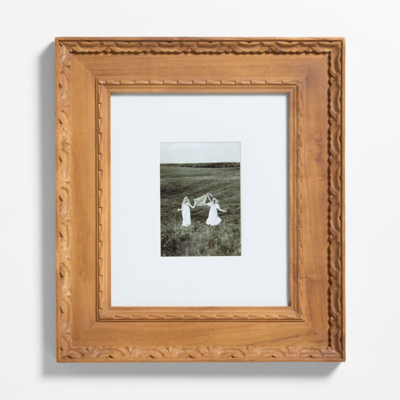 Edinburgh Oak Wood 5x7 Wall Picture Frame with Interchangeable Mats