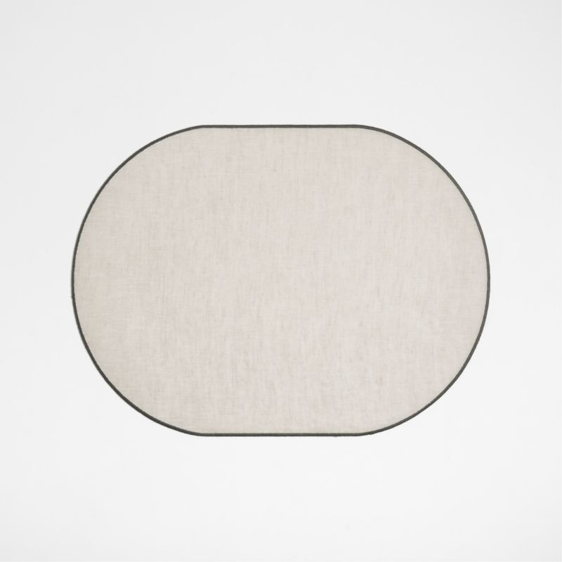 Rizzo Textured Easy Care Faux Leather Deep Brown Rectangular Placemat