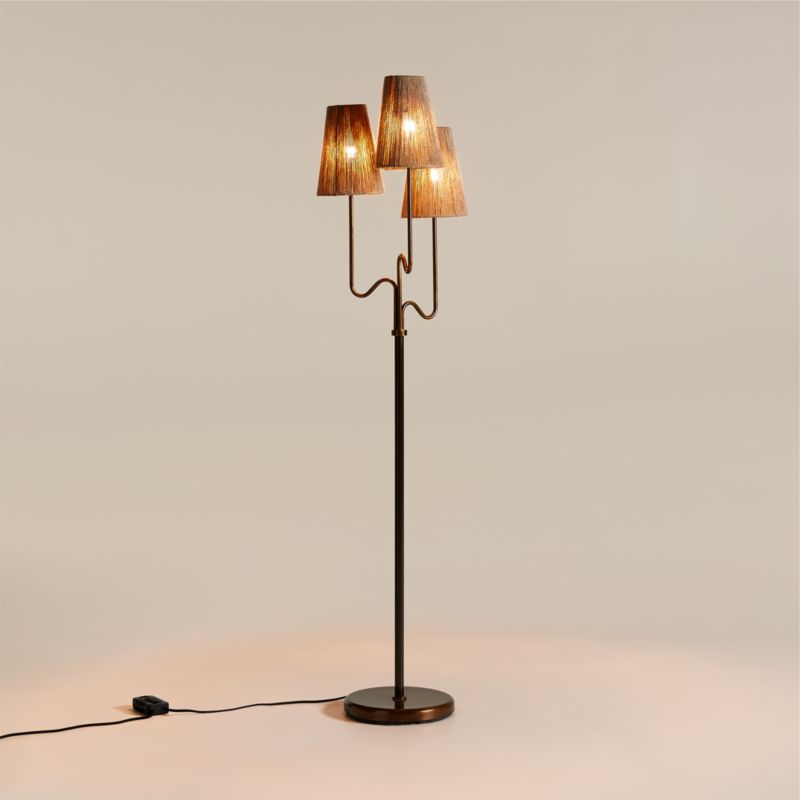 Ellery 3-Light Floor Lamp 68" by Jake Arnold
