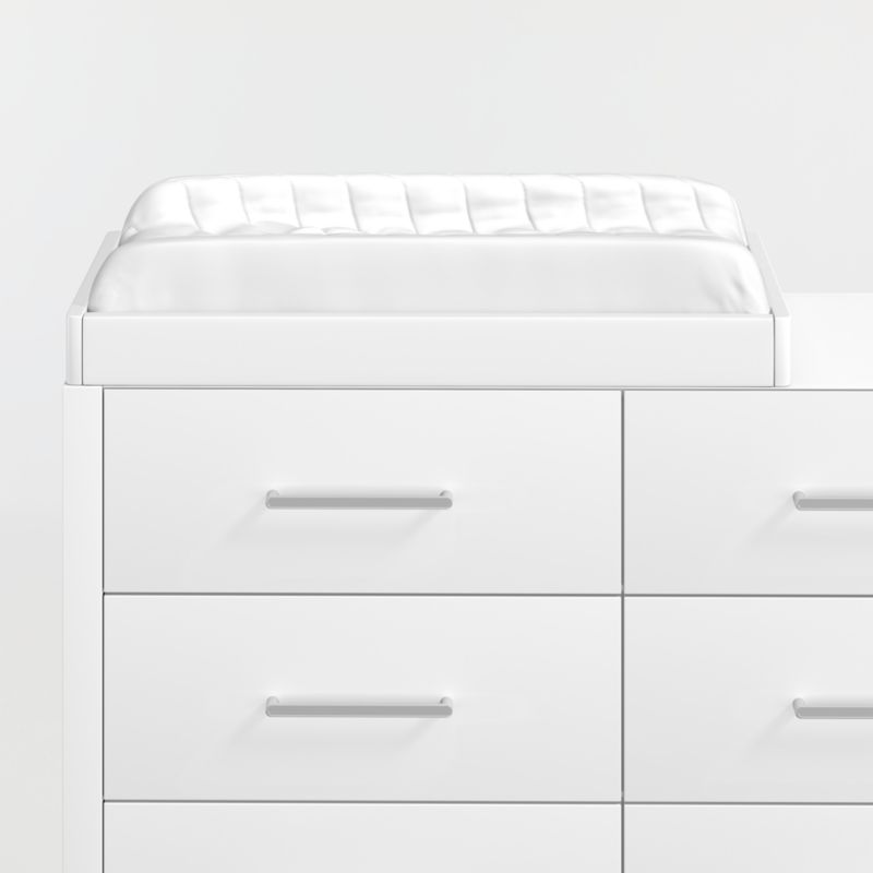 Ever Simple White Wood Baby Changing Table Topper