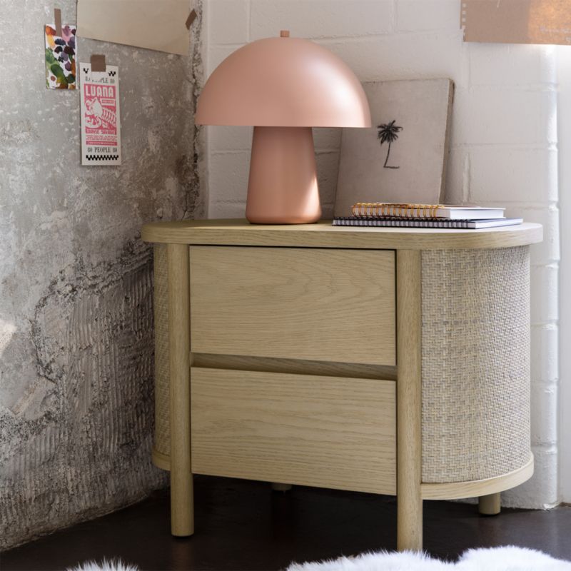 Thurloe Oak Wood Kids Nightstand by Jake Arnold
