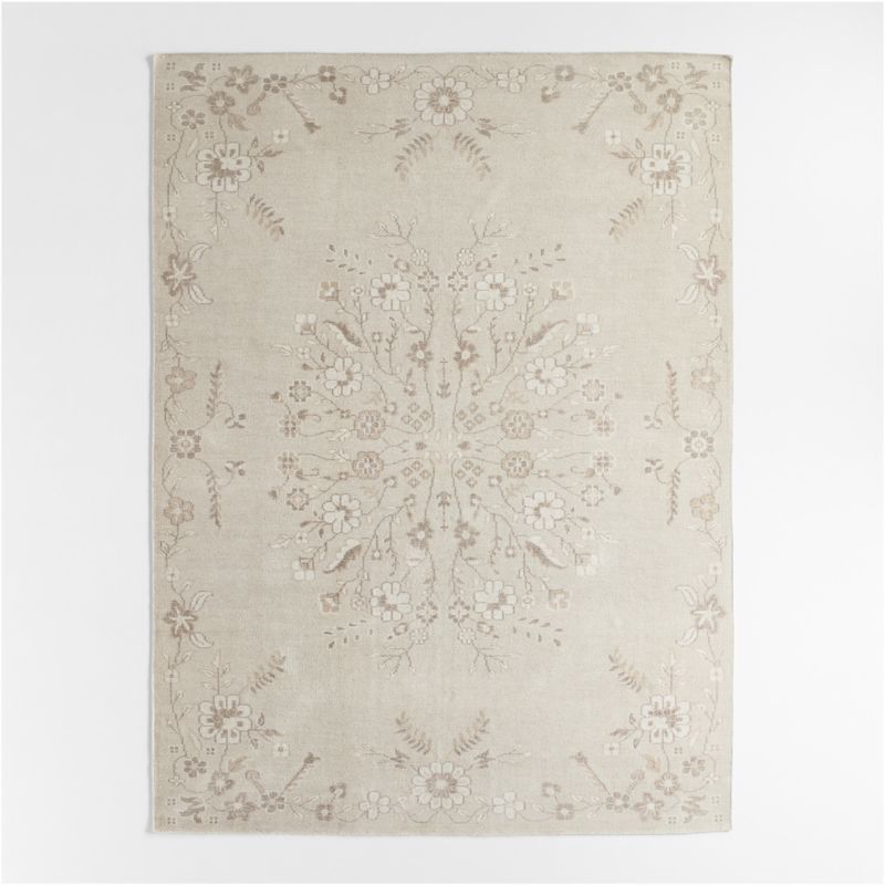 Alvarez Wool Hand-Tufted Garden Multicolor Area Rug | Crate & Barrel