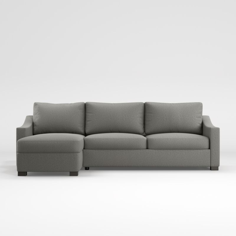 Fuller 2-Piece Queen Sleeper Sectional Sofa with Storage Chaise Lounge
