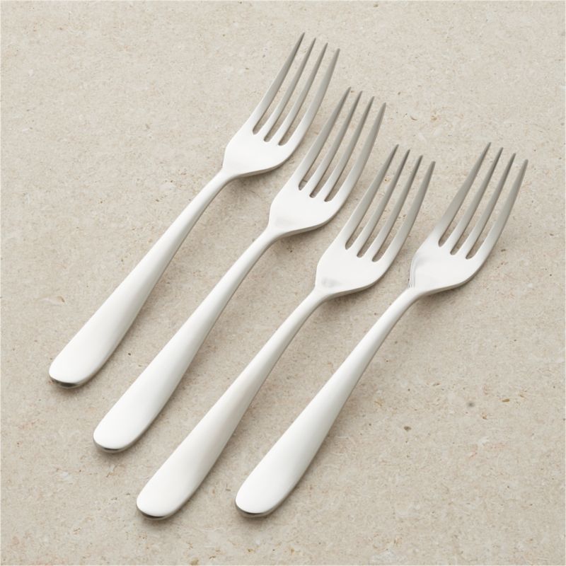 Fusion Satin Dinner Forks, Set of 4