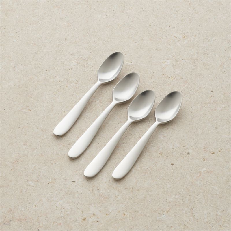 Fusion Satin Espresso Spoons, Set of 4