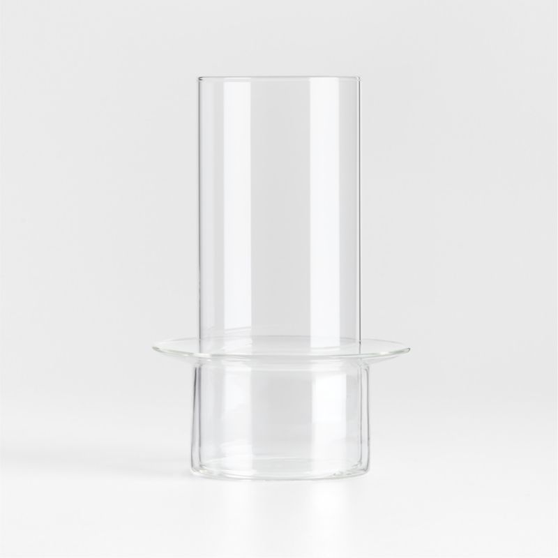 Gara Clear Glass Hurricane Candle Holder 9"