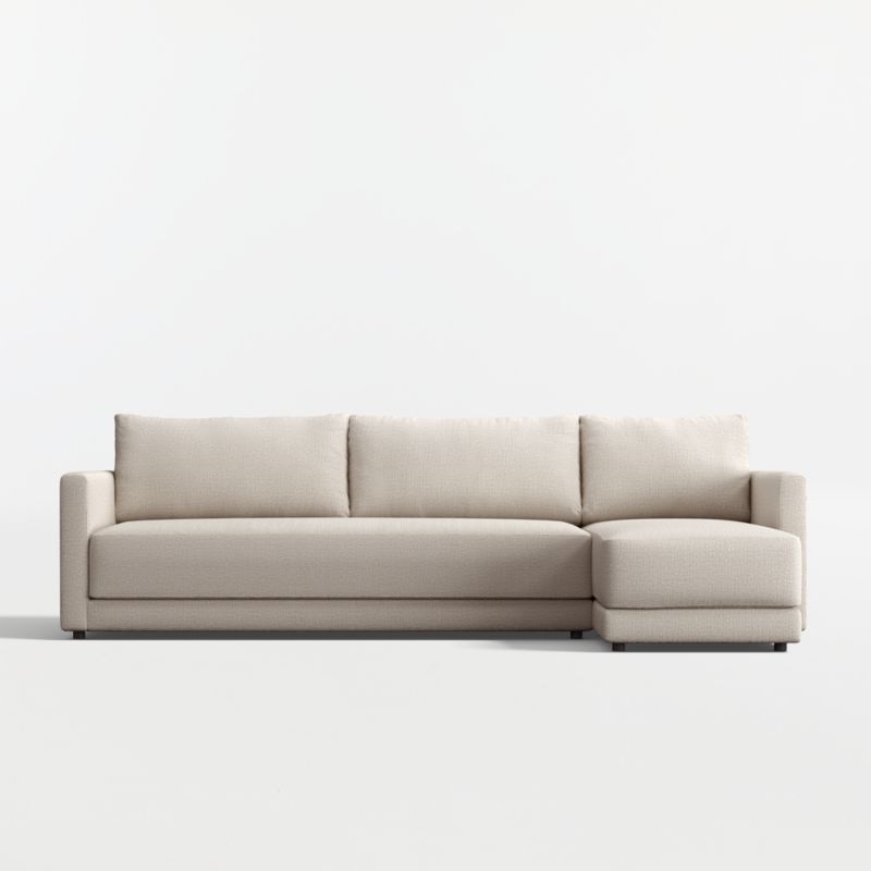 Gather Deep 2-Piece Bench Sectional Sofa with Chaise Lounge