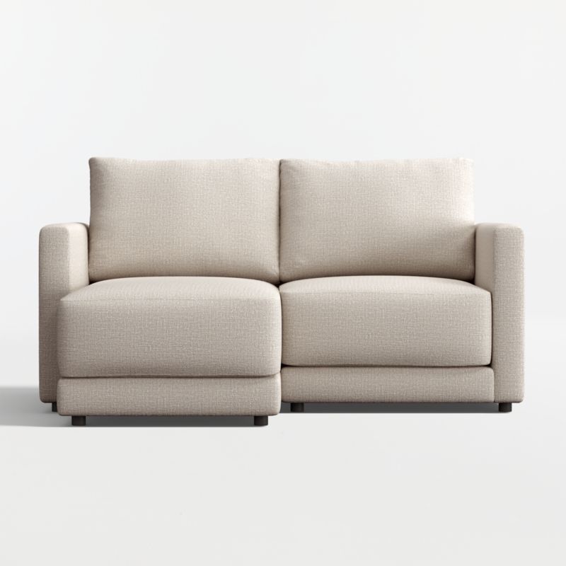 Gather Deep 2-Piece Small Space Sectional Sofa with Chaise Lounge