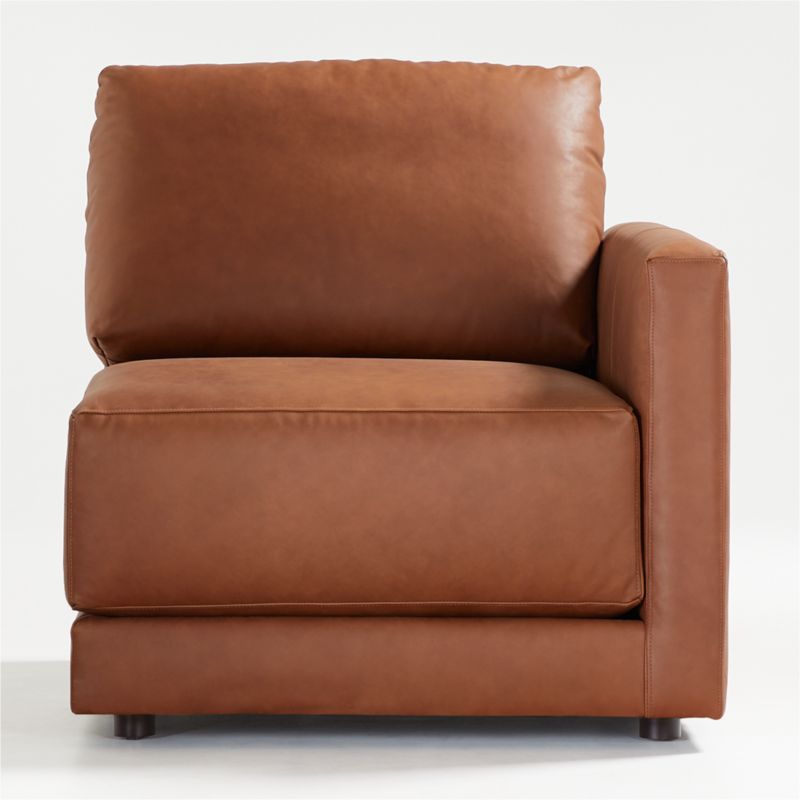 Gather Leather Right-Arm Chair Sectional Piece