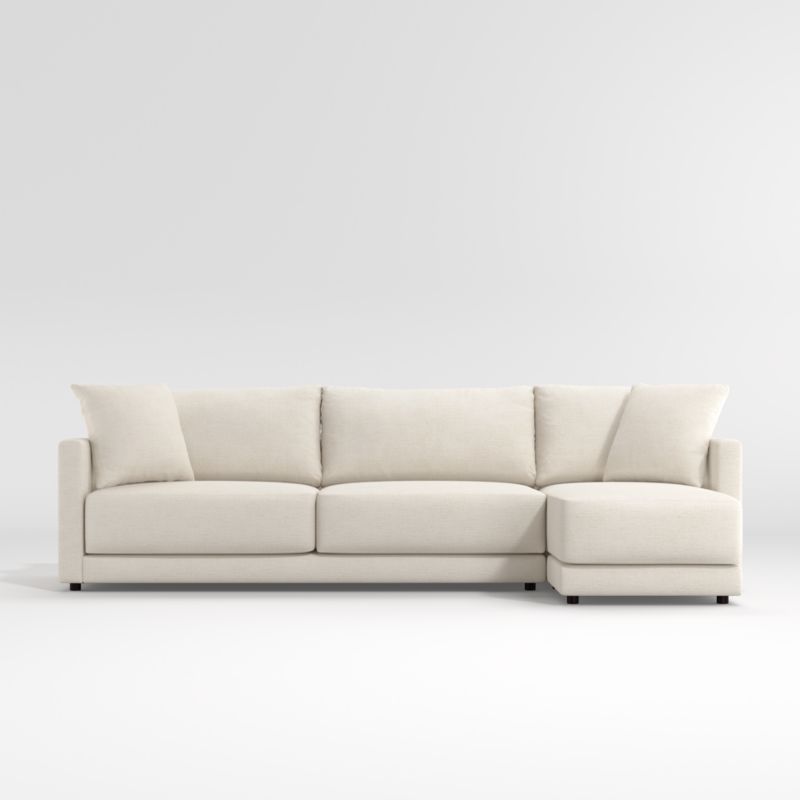 Gather Deep 2-Piece Sectional Sofa with Chaise Lounge