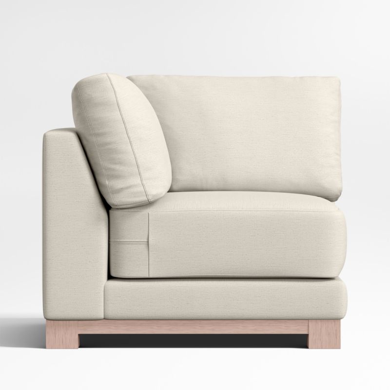 Gather Wood Base Corner Chair