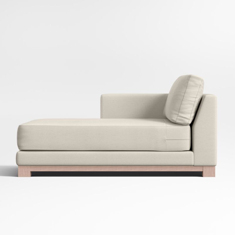 Gather Wood Base Left-Arm Chaise