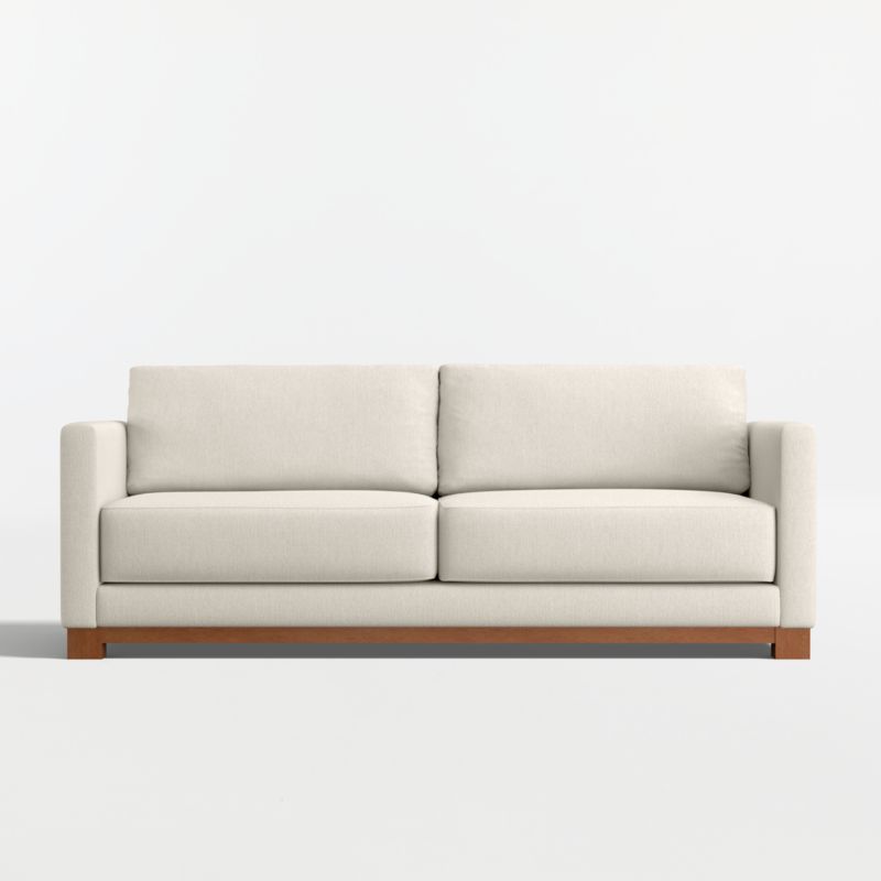 Gather Wood Base 89" Sofa