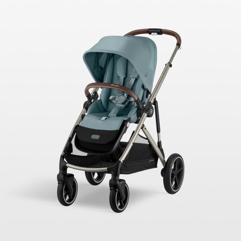 CYBEX Sky Blue Gazelle S Modular Baby Stroller with Taupe Frame