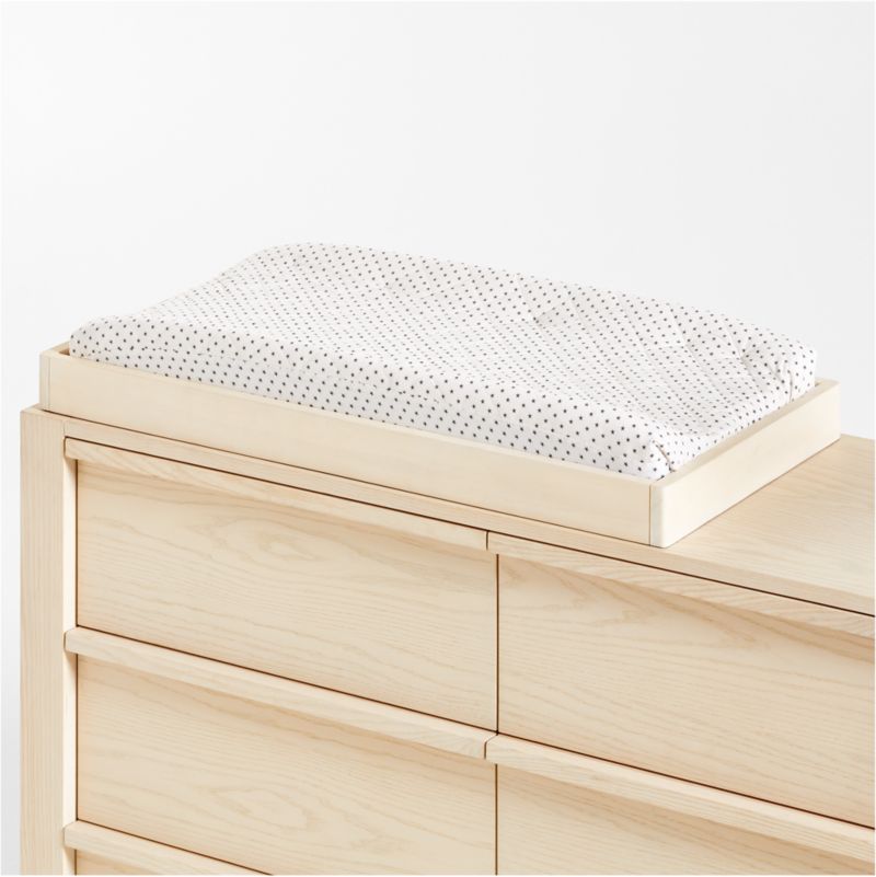 Gemini Sunwashed Ash Wood Changing Table Topper