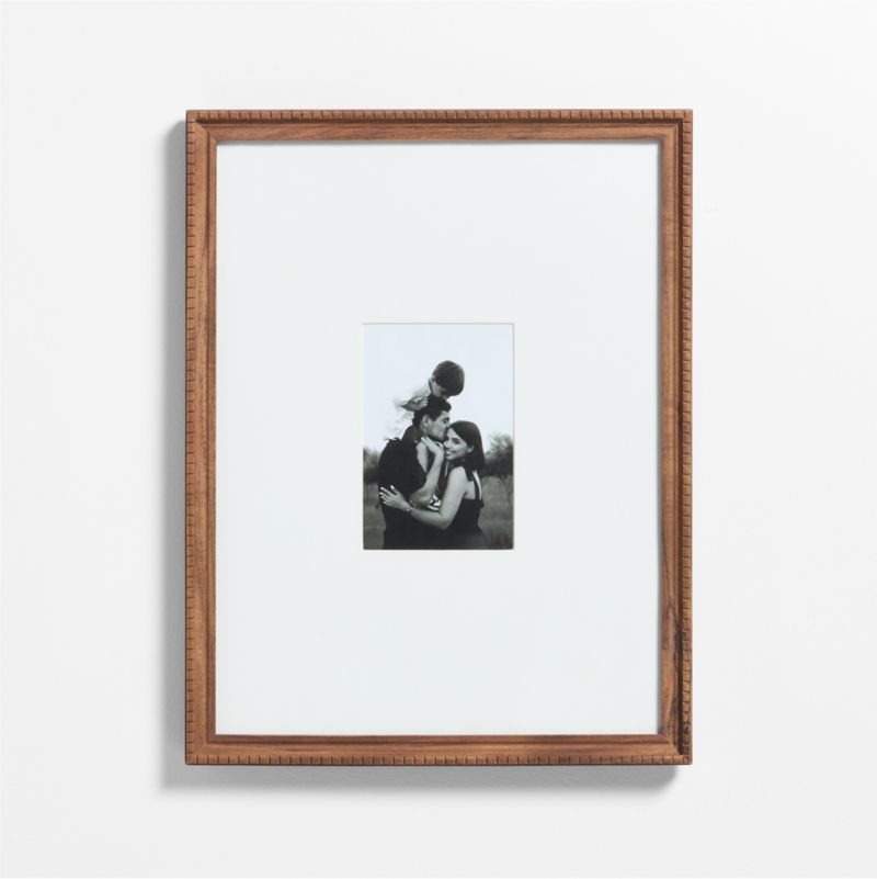 Halifax Acacia Wood 4x6 Picture Frame with Interchangeable Mats