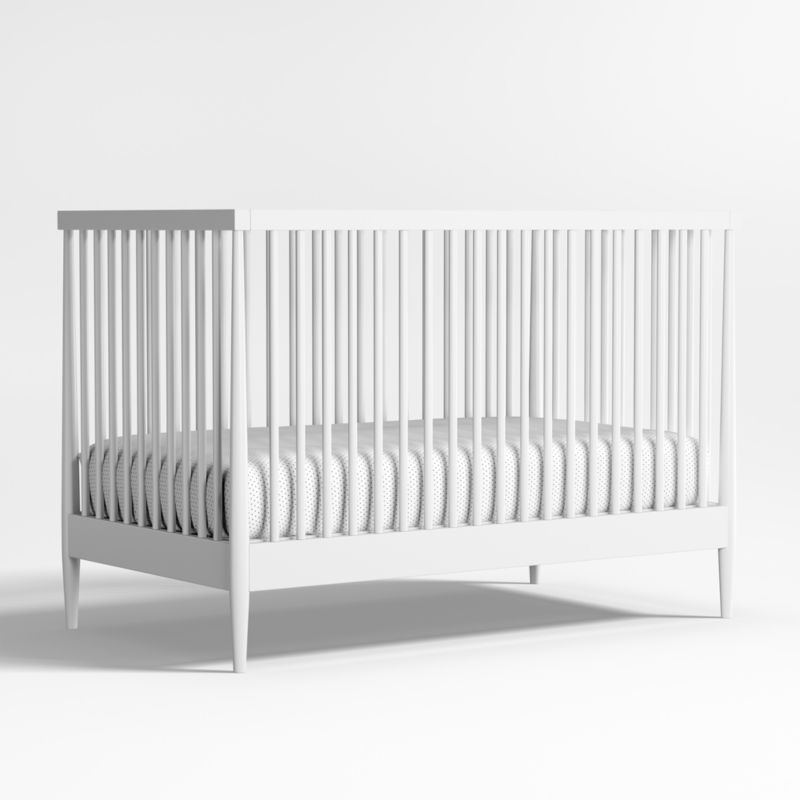 Hampshire White Wood Convertible Crib