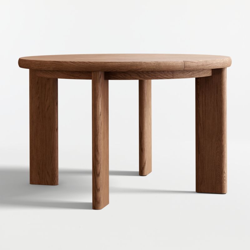 Hearth 49"-71" Oak Round Extendable Dining Table