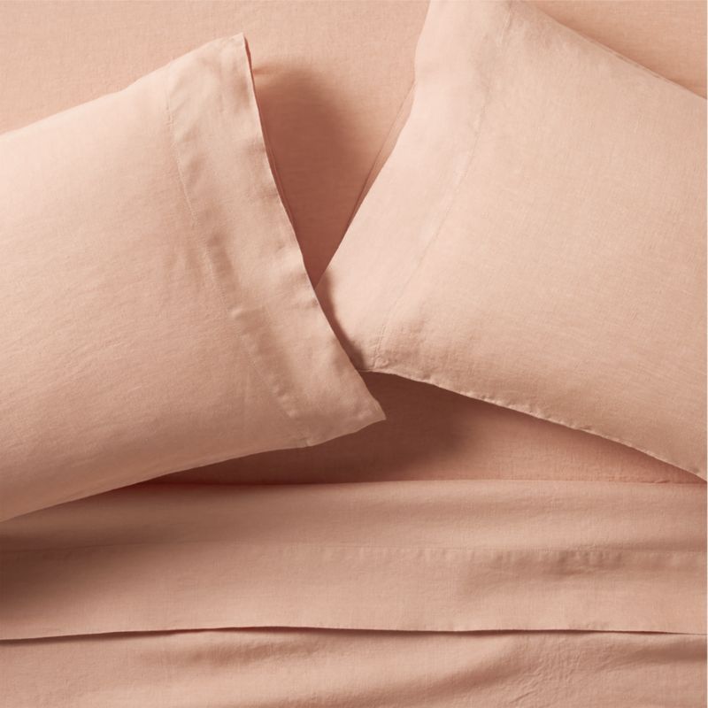 New Natural Hemp Ivory Grid Full Bed Sheet Set