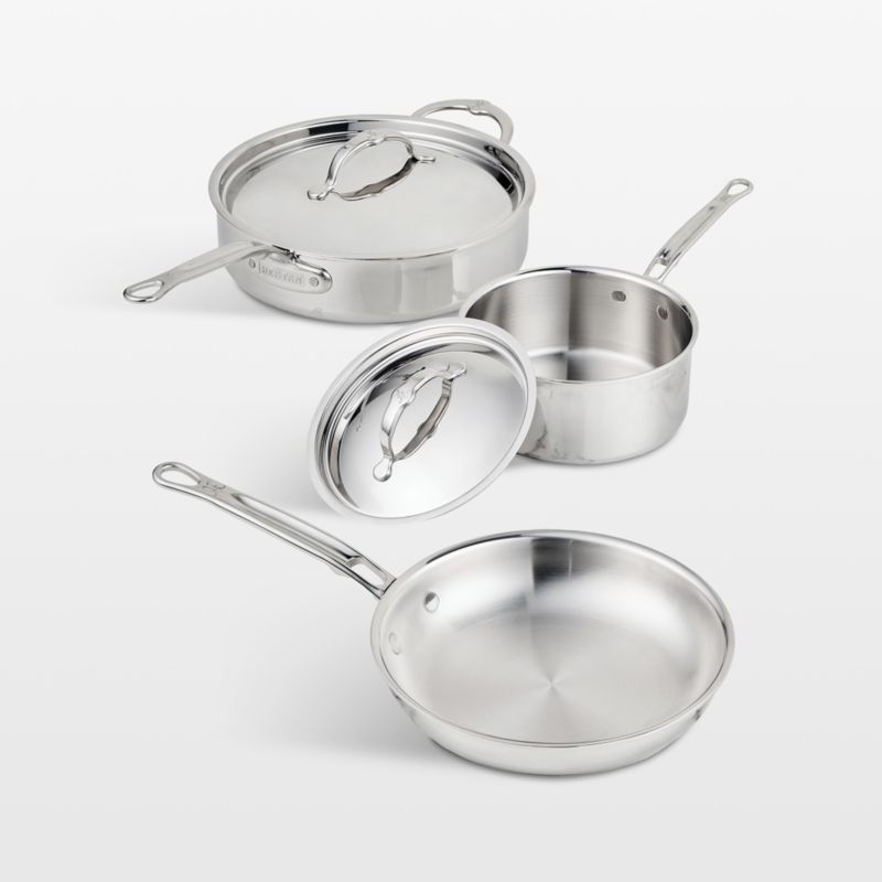 Hestan - ProBond Collection - Set di pentole in acciaio INOX con rivestimento professionale, 4 pezzi